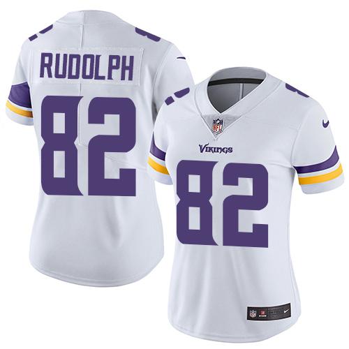 Women 2019 Minnesota Vikings #82 Rudolph white Nike Vapor Untouchable Limited NFL Jersey